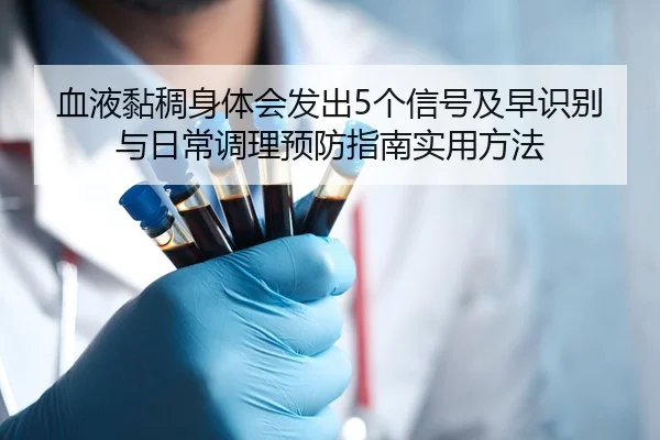 血液黏稠身体会发出5个信号及早识别与日常调理预防指南实用方法